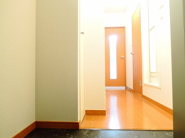 レオパレスドリームハイツ氷室の玄関