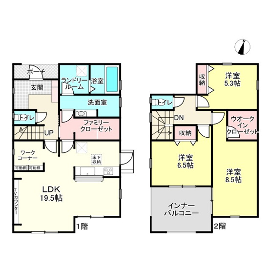【間取り】 | 赤穂市南野中6期/全2棟