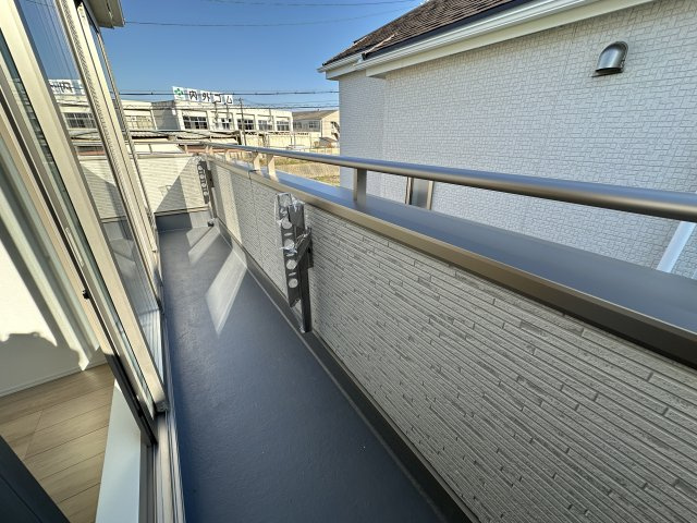 明石市二見町東二見新築戸建D号棟のバルコニー