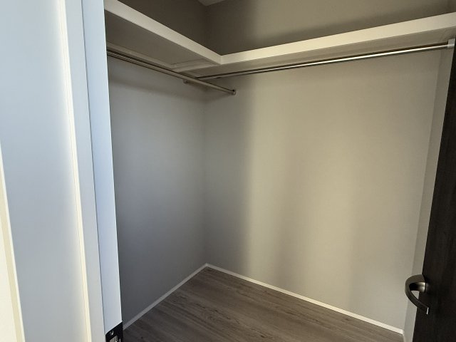 二丈上深江　新築戸建　６棟現場の収納|洋室６帖南のウォークインクローゼット