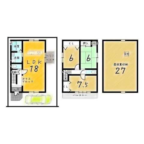 紫竹下長目町の間取り