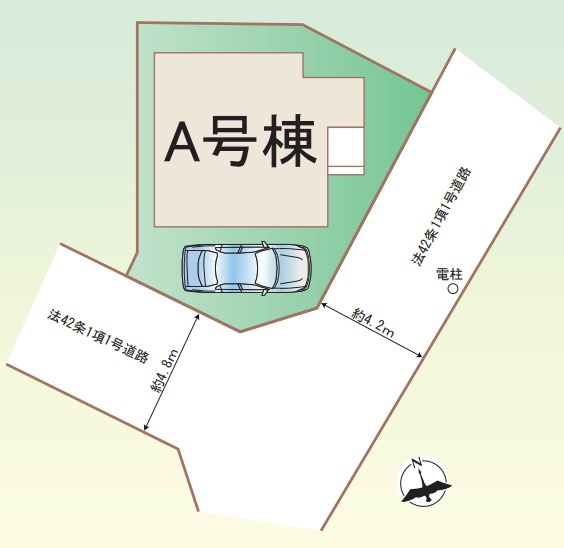 明石市二見町西二見の区画図
