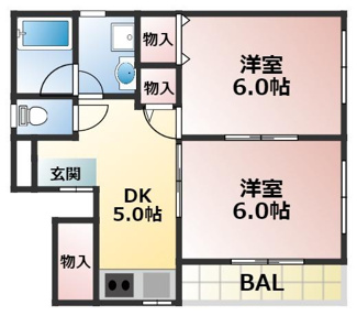 【間取り】 | コーポ藤