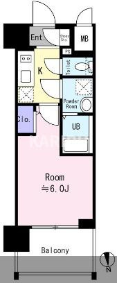 エスリード大阪城EASTの間取り