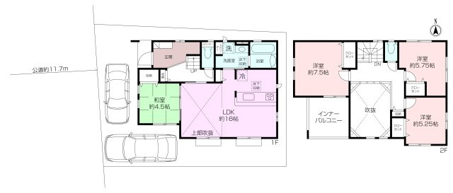 鴨居3丁目新築一戸建て　全2棟の画像
