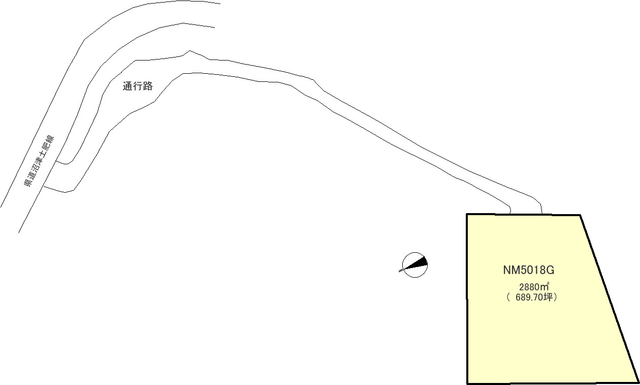 沼津市　戸田の土地図