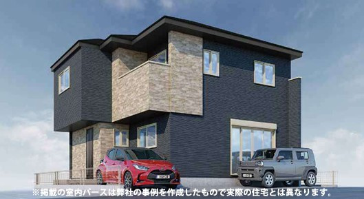 明石市日富美町1期　全7棟2号棟　新築戸建の外観|【ホームページに現地動画掲載中】●年中無休：当日予約可●外観パース！なかなか出ないエリアでの7区画！