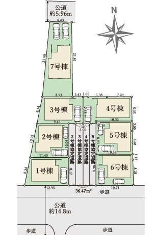明石市日富美町1期　全7棟2号棟　新築戸建の周辺|【ホームページに現地動画掲載中】●年中無休：当日予約可●1～6号号棟まで間口南向きです！
