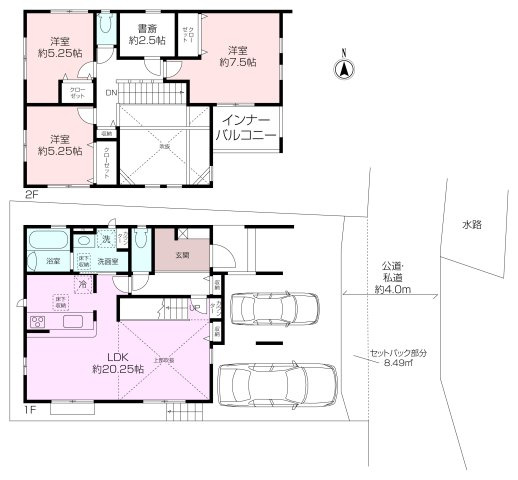 鴨居3丁目新築一戸建て　全2棟の画像