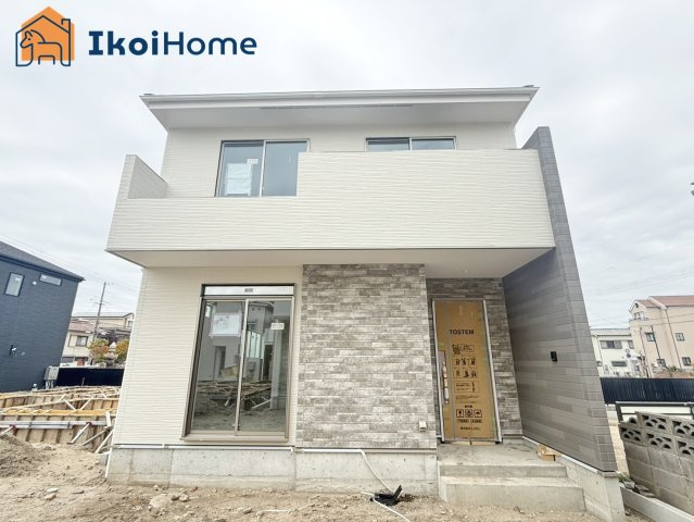 明石市日富美町1期　全7棟3号棟　新築戸建のエントランス|【ホームページに現地動画掲載中】●年中無休：当日予約可●外観はお洒落です！建築状況随時更新！