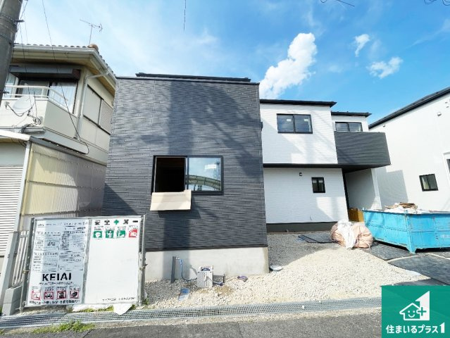 守山市吉身　第1期　新築一戸建ての外観|周辺は落ち着いた街並みの住宅地！子育てがしやすい住環境です！まだ未完成ですが、現地でしかわからない事もございます。是非一度ご覧ください。