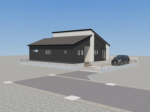 仲介手数料不要　よかタウンBloom菊陽町大字辛川2期【菊陽南小・菊陽中】の外観パース|外観パースです