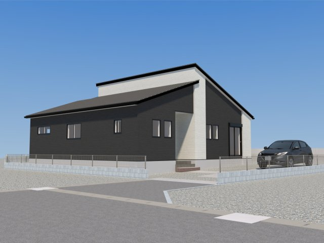 仲介手数料不要　よかタウンBloom菊陽町大字辛川2期【菊陽南小・菊陽中】の外観パース|外観パースです