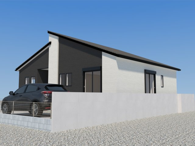 仲介手数料不要　よかタウンBloom菊陽町大字辛川2期【菊陽南小・菊陽中】の外観パース|外観パースです