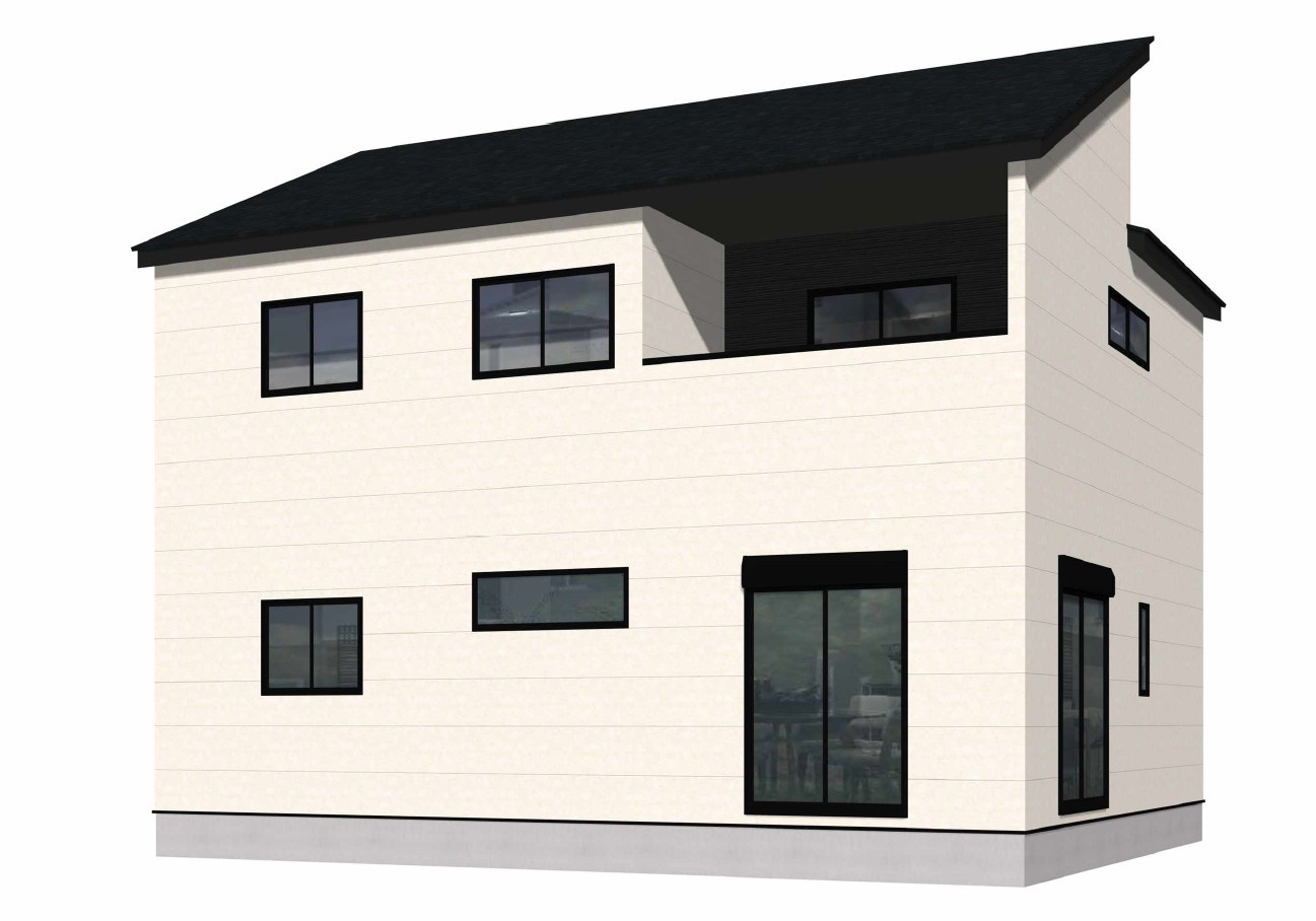 仲介手数料不要　よかタウンAdoble合志市栄4期【合志小・合志中】の外観パース|外観パースです