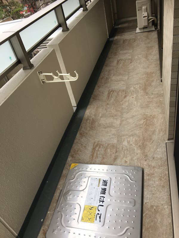 桜テラスのバルコニー