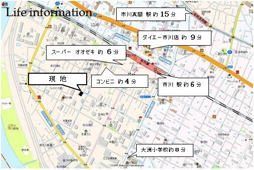 桜テラスの地図