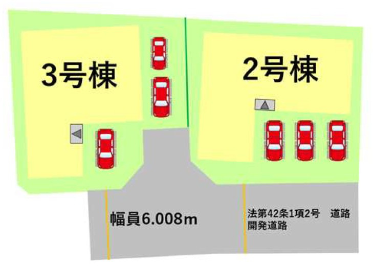 仲介手数料不要　よかタウンBloom合志市御代志13期【西合志中央小・西合志中】の区画図