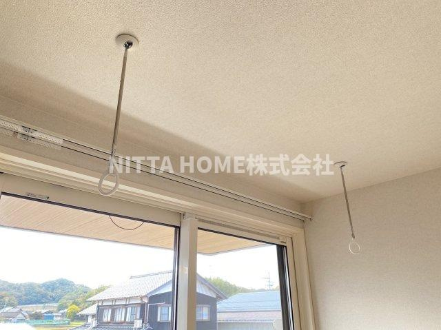 メゾンシュシュの設備|室内物干しスペースです！