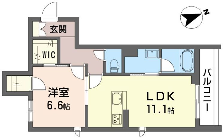 エクラージュ海神の間取り