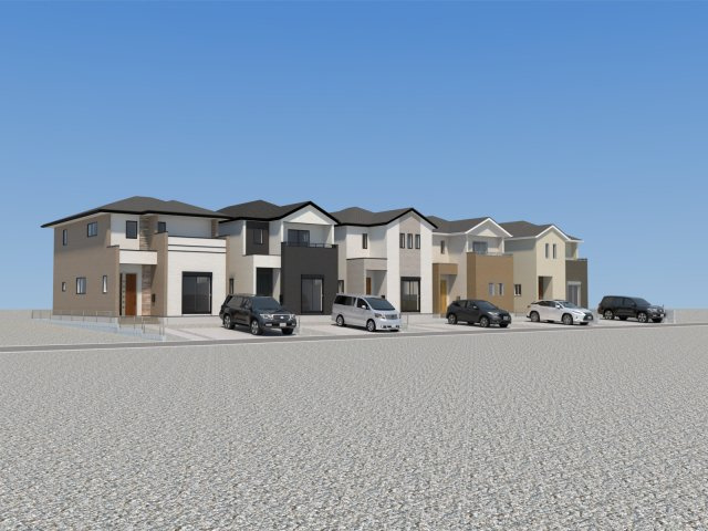 仲介手数料不要　よかタウンBloom・For:M菊陽町大字原水５期【菊陽中部小・菊陽中】の外観パース|外観パースです