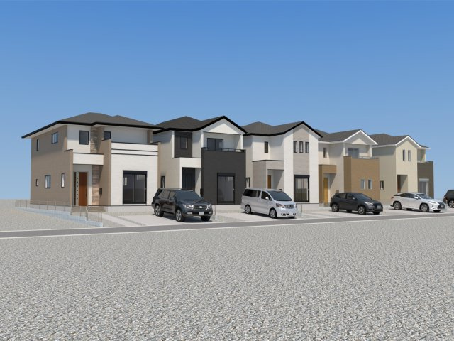 仲介手数料不要　よかタウンBloom・For:M菊陽町大字原水５期【菊陽中部小・菊陽中】の外観パース|外観パースです