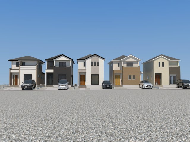 仲介手数料不要　よかタウンBloom・For:M菊陽町大字原水５期【菊陽中部小・菊陽中】の外観パース|外観パースです