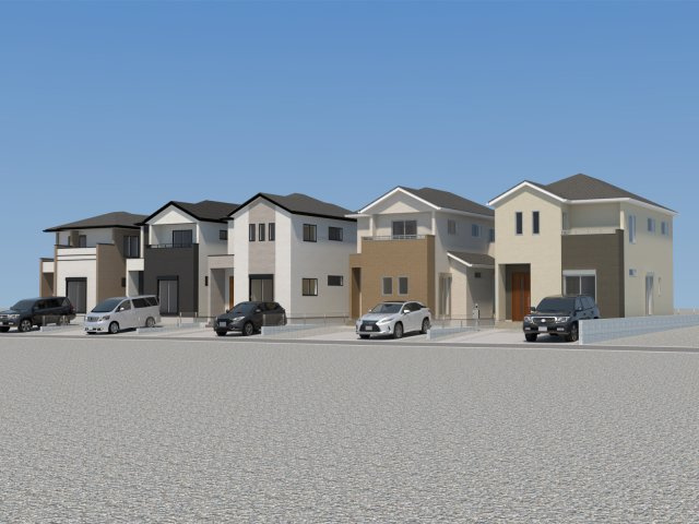 仲介手数料不要　よかタウンBloom・For:M菊陽町大字原水５期【菊陽中部小・菊陽中】の外観パース|外観パースです