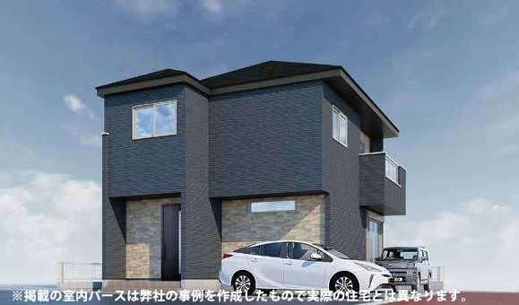 明石市日富美町1期　全7棟6号棟　新築戸建の外観|【ホームページに現地動画掲載中】●年中無休：当日予約可●外観パース！なかなか出ないエリアでの7区画！