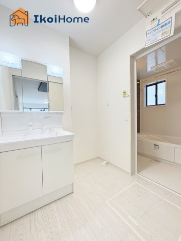 明石市日富美町1期　全7棟7号棟　新築戸建の洗面所|【ホームページに現地動画掲載中】●年中無休：当日予約可●洗濯パン未設置。約5000〜15000円で可