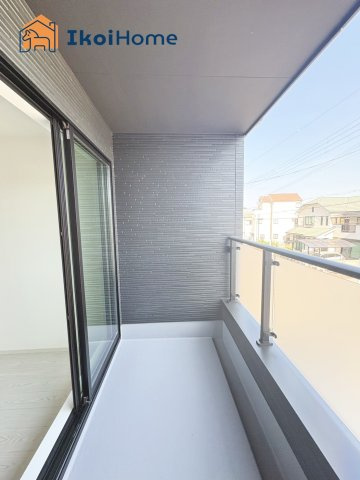 明石市日富美町1期　全7棟7号棟　新築戸建のバルコニー|【ホームページに現地動画掲載中】●年中無休：当日予約可●バルコニーは屋根がついているので安心です。