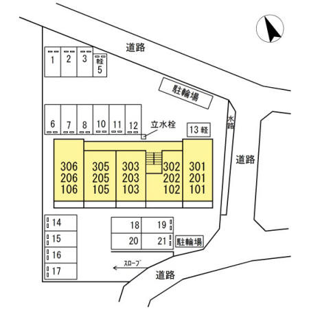 ウィルハイツ福井の区画図
