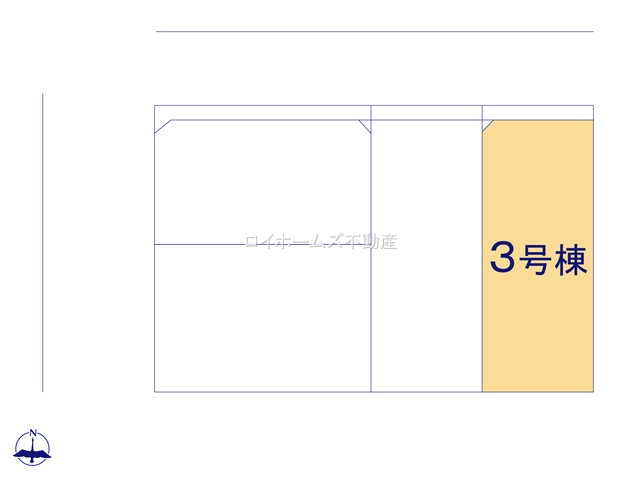 【区画図】 | 名古屋市守山区小幡２丁目1312-1『仲介料無料』新築戸建て | 3号棟