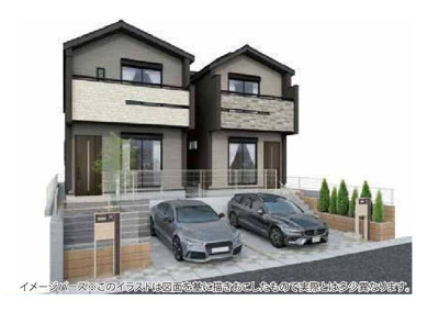 【外観パース】 | 府中市小柳町5丁目新築戸建 | ※パース図はイメージであり、実際の仕様とは異なる場合がございます。