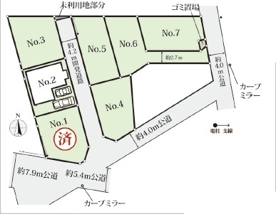 【区画図】 | 川越市安比奈新田　全7棟　2号棟 | 2号棟