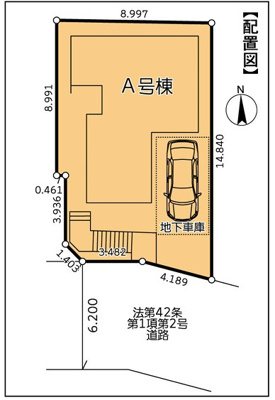 【区画図】 | 座間市入谷東4丁目 新築戸建 全1棟