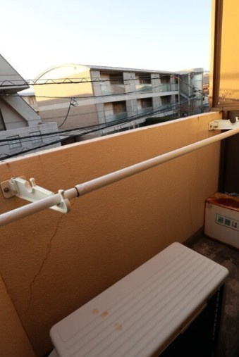 荻野ハイツのバルコニー