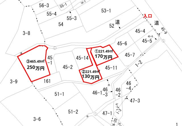 白河市関辺　住宅用地　残3区画
