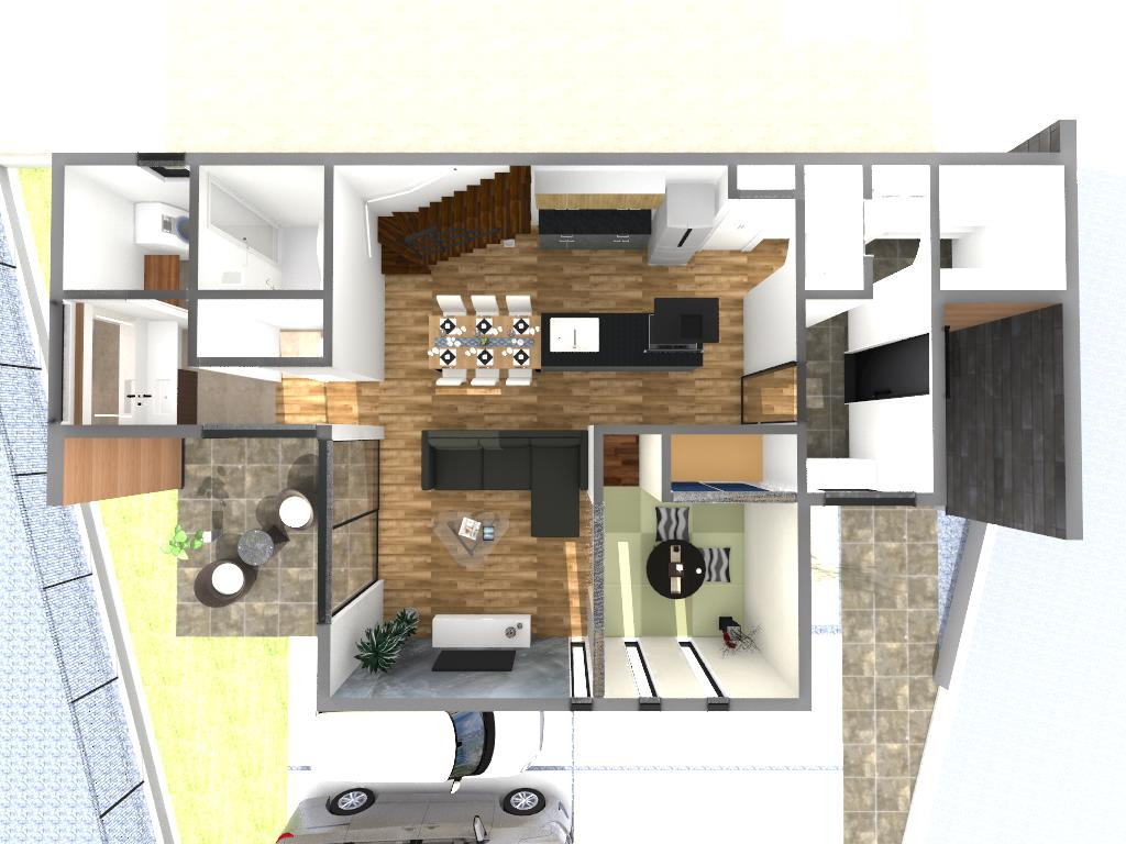 沼津市岡一色分譲地　【新価格】の土地図＋建物プラン例