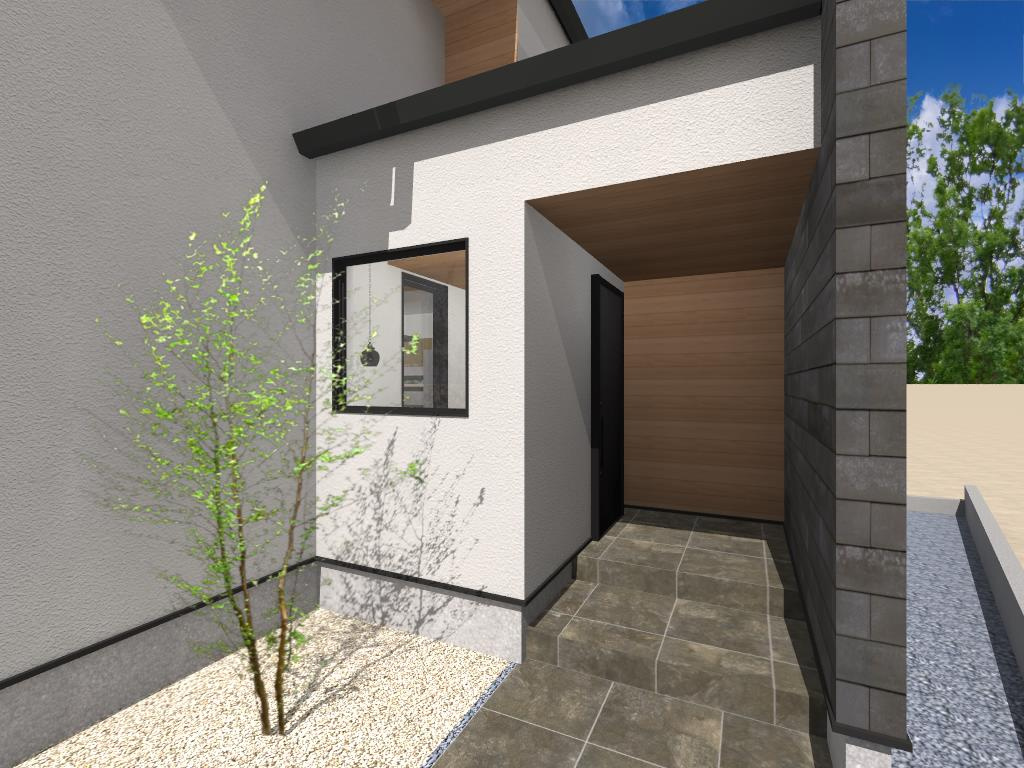 沼津市岡一色分譲地　【新価格】の土地図＋建物プラン例