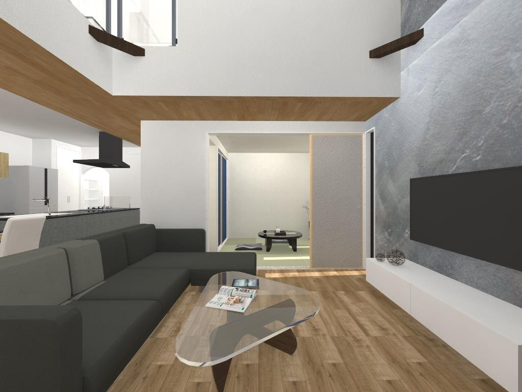 沼津市岡一色分譲地　【新価格】の土地図＋建物プラン例