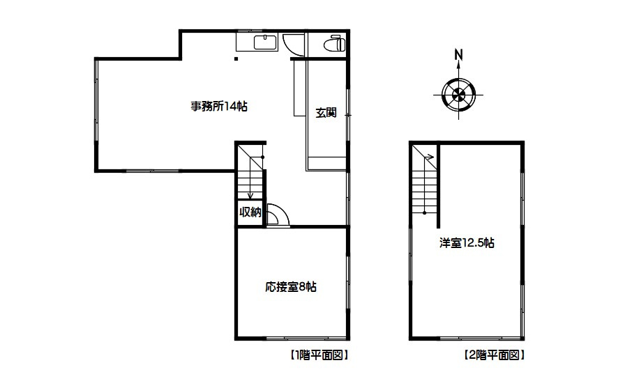 西伊豆町宇久須　倉庫の間取り|事務所