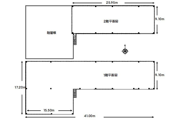西伊豆町宇久須　倉庫の間取り|作業所