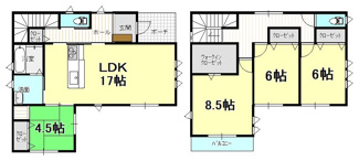 【間取り】 | 未使用住宅　西垣生町