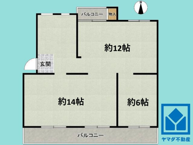 醍醐上ノ山団地Ｃ３－１棟の間取り