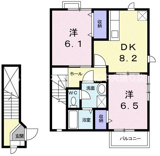 【間取り】 | メゾングレース　Ａ
