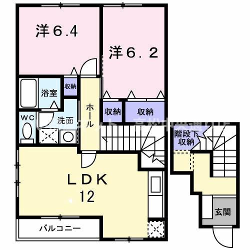 【間取り】 | エバーグリーンロードＫ