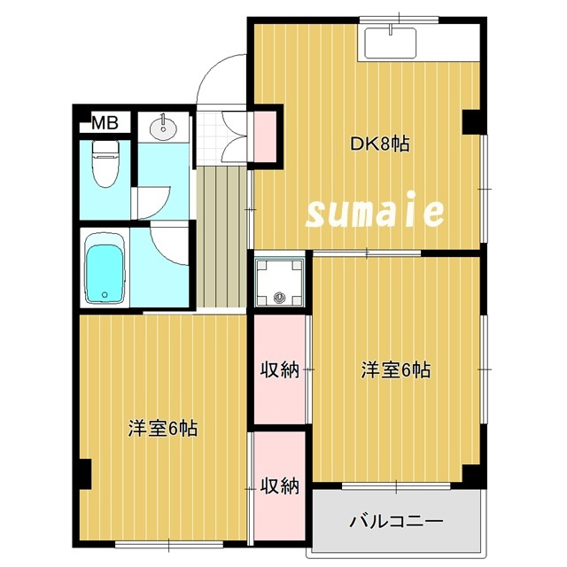 大貫マンションの間取り|間取図です☆