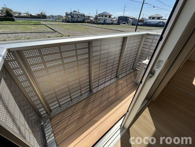 プレジール　Bのバルコニー