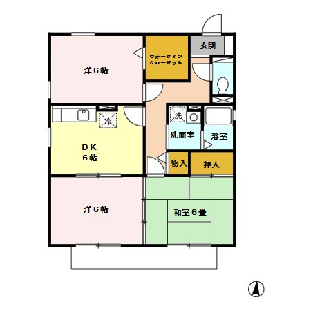 セジュール弓削の間取り